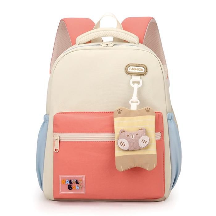 Mochila infantil - Mochila escolar para niñas - Bonita - SDF005 - para primaria (grados 1-2) - Rosa oscuro