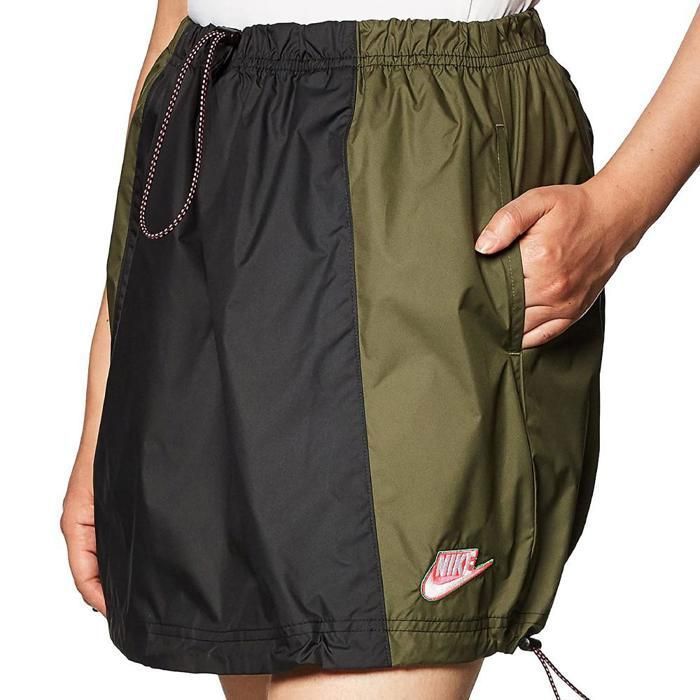 Falda Nike para mujer (Negro/Caqui)