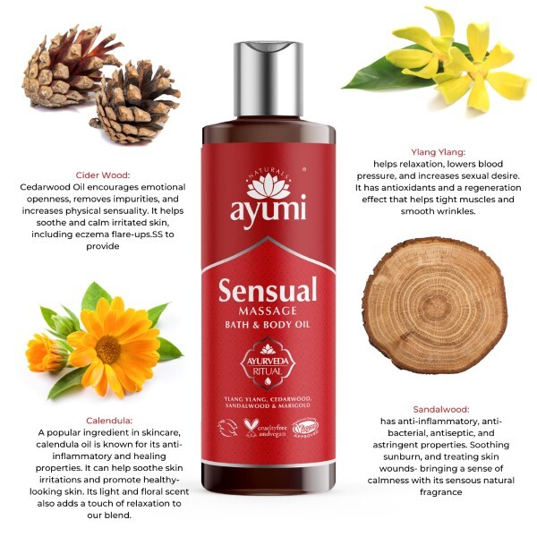 Ayumi Naturals Sensuell Massageolja 250ml