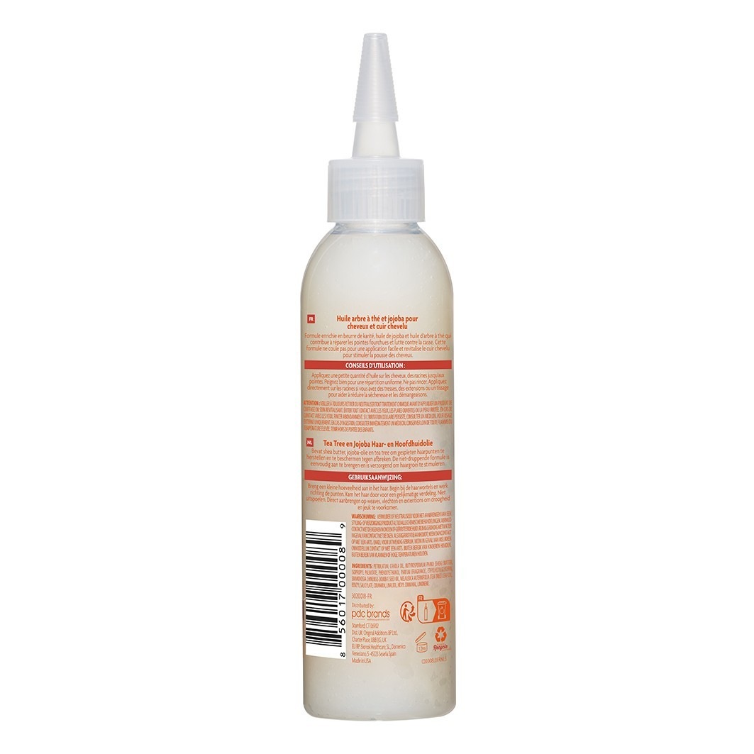 Cantu Huile d'arbre à thé et jojoba pour cheveux et cuir chevelu