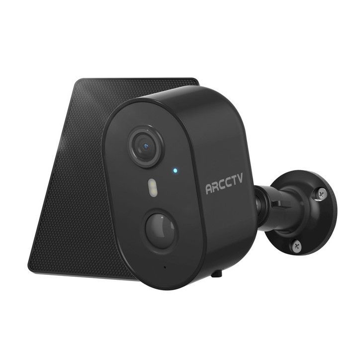 Telecamera di sorveglianza wireless con batteria ricaricabile, Wi-Fi a 2,4 GHz e 5 GHz, audio bidirezionale, visione notturna a colori, ARCCTV