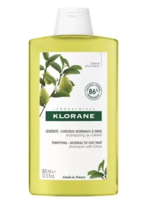 KLORANE Klorane Shampoo met cederpulp Light 400 ml Normaal tot vet haar
