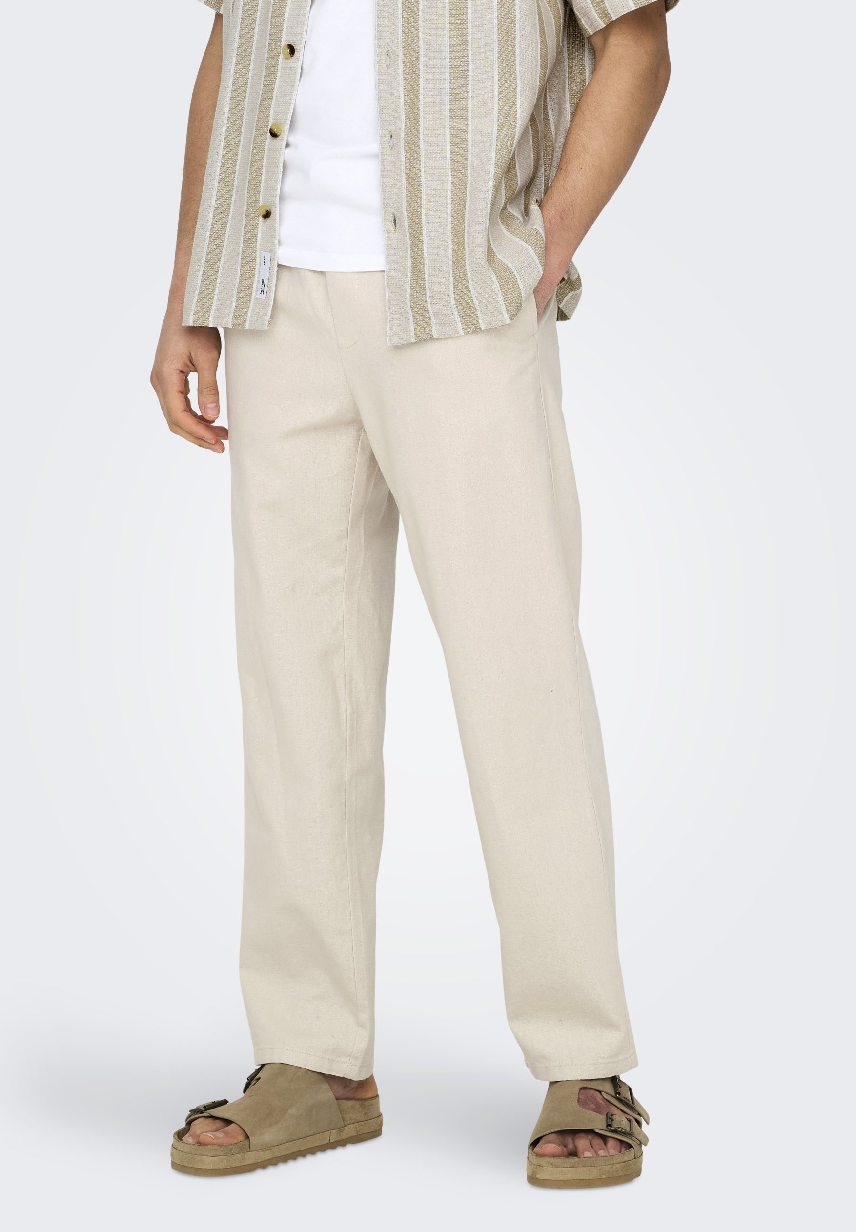 Pantalon Only & Sons ONSSINUS - doublure argentée