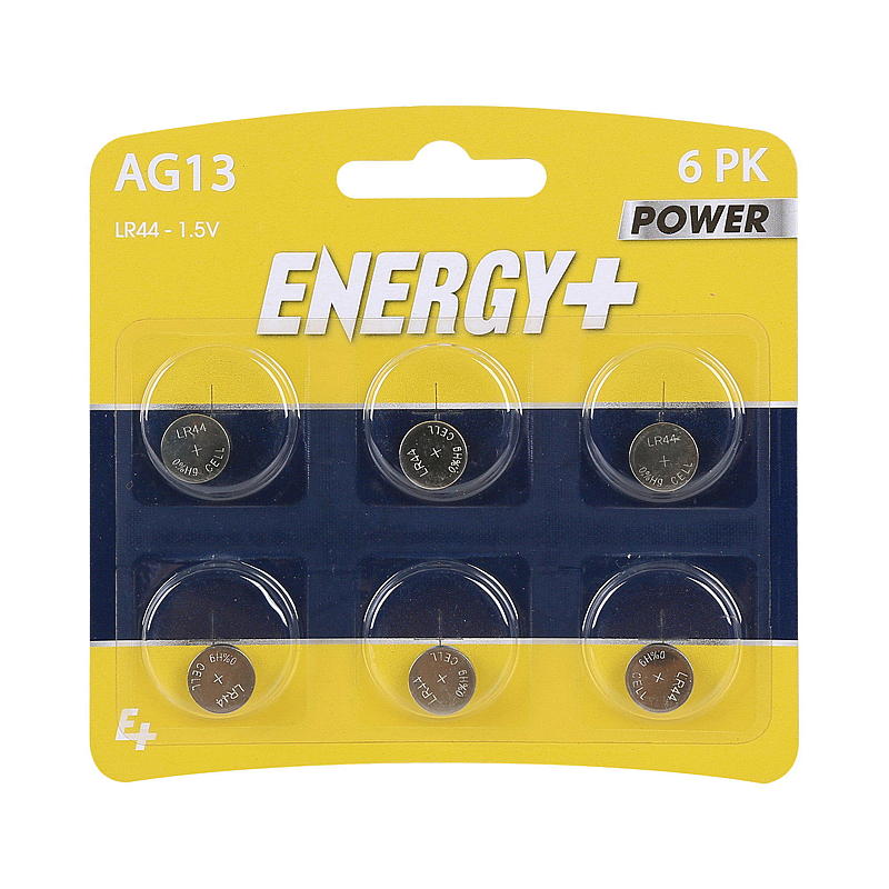 Energie knoopcelbatterijen 6-pack A13/LR44 Energie