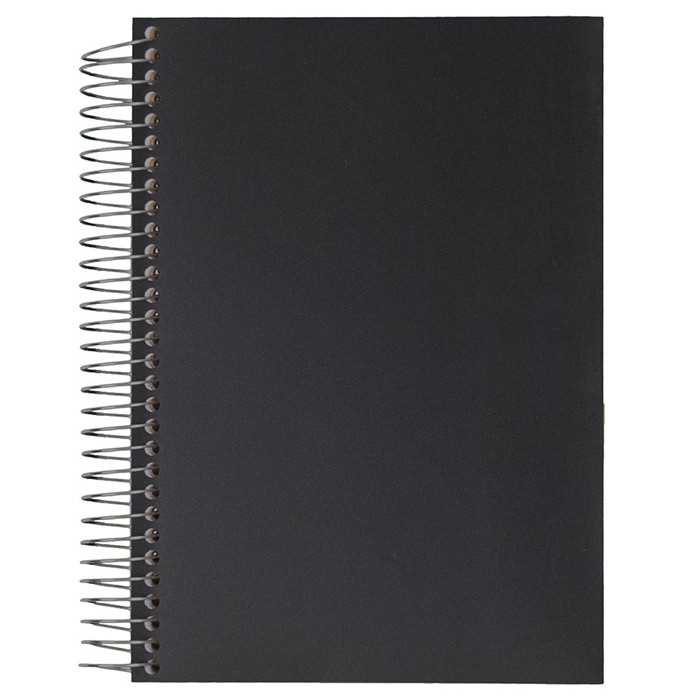 Quaderno a spirale per ufficio, 1 materia, carta a righe, 100 fogli, 7 pollici.