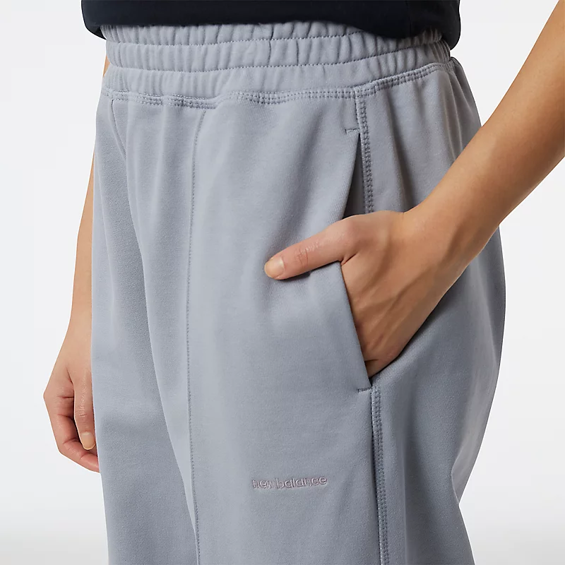 Pantaloni de trening din țesătură French Terry Nature State pentru femei – STEEL