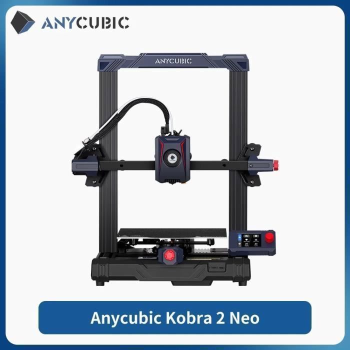 Impressora 3D Anycubic Kobra 2 Neo, nivelamento automático, velocidade de impressão de 9,8 pol/s, alta velocidade. BAZARLAND30