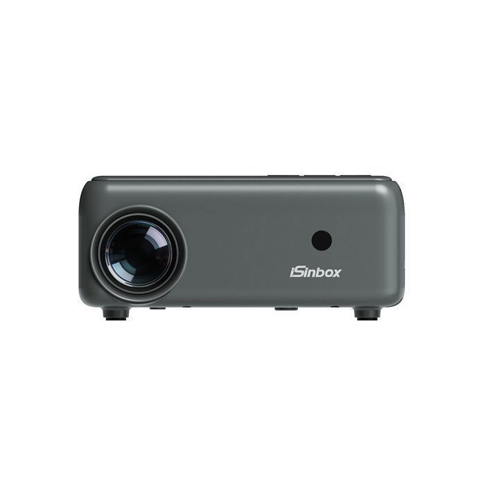 Projetor portátil, cinza, Wi-Fi 6, projetor inteligente, compatível com 4K, Full HD, Bluetooth 5.0, cinema em casa