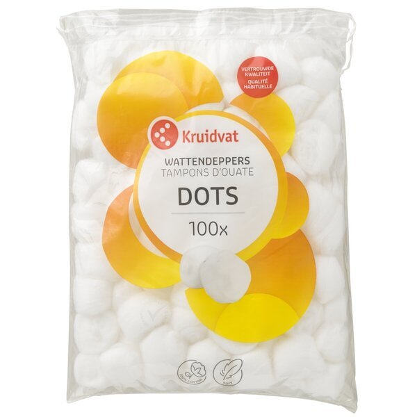 Kruidvat 100% pamučni štapići za uši<br>100 komada