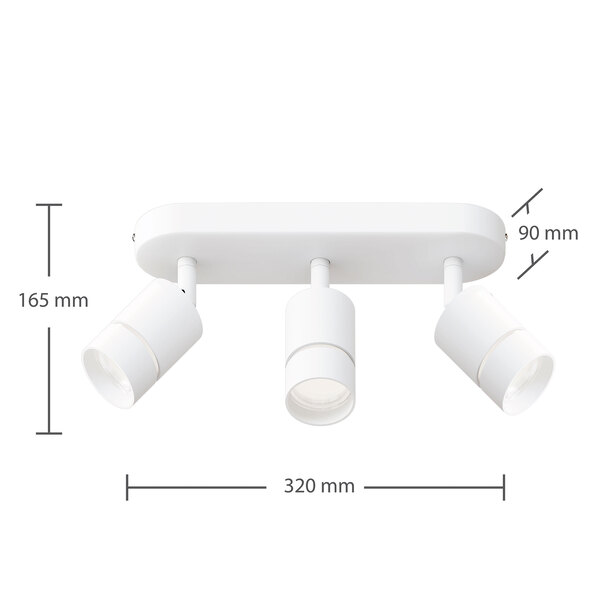 Spoturi LED inteligente Deckenstrahler Nalo, cu 3 spoturi