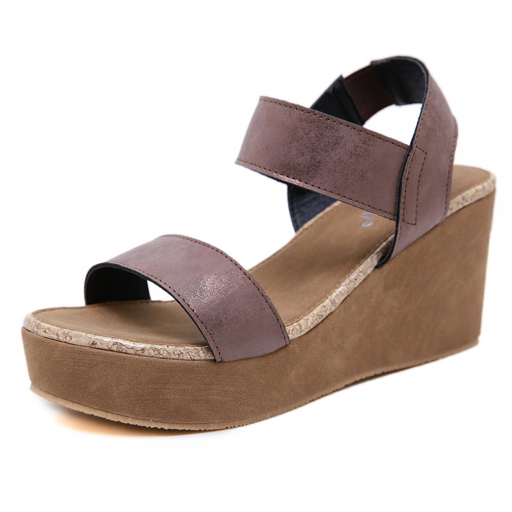 Sandalia Feminina Women Sandals Wedges Shoes For Women Thick bottom Peep Toe Gladiator Sandals Ladies Shoes