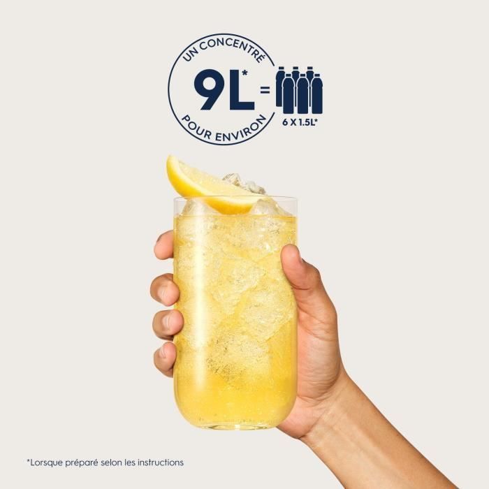 SODASTREAM Concentrates - Pack of 6 Sugar-Free Lemon Concentrates - Makes up to 54L of drinks - 440ml