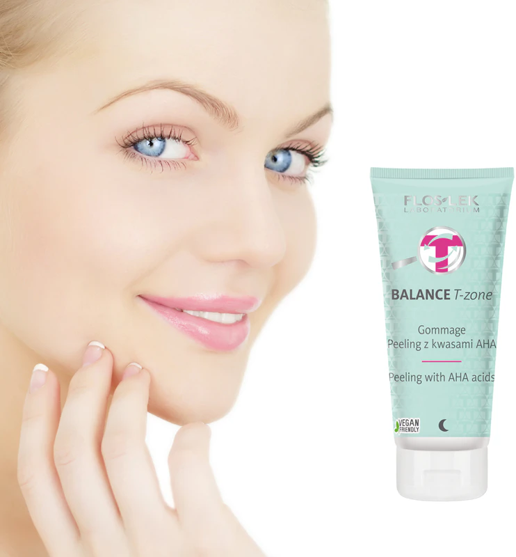 FlosLek Laboratorium Balance T-Zone Gommage peeling voor de gecombineerde huid
