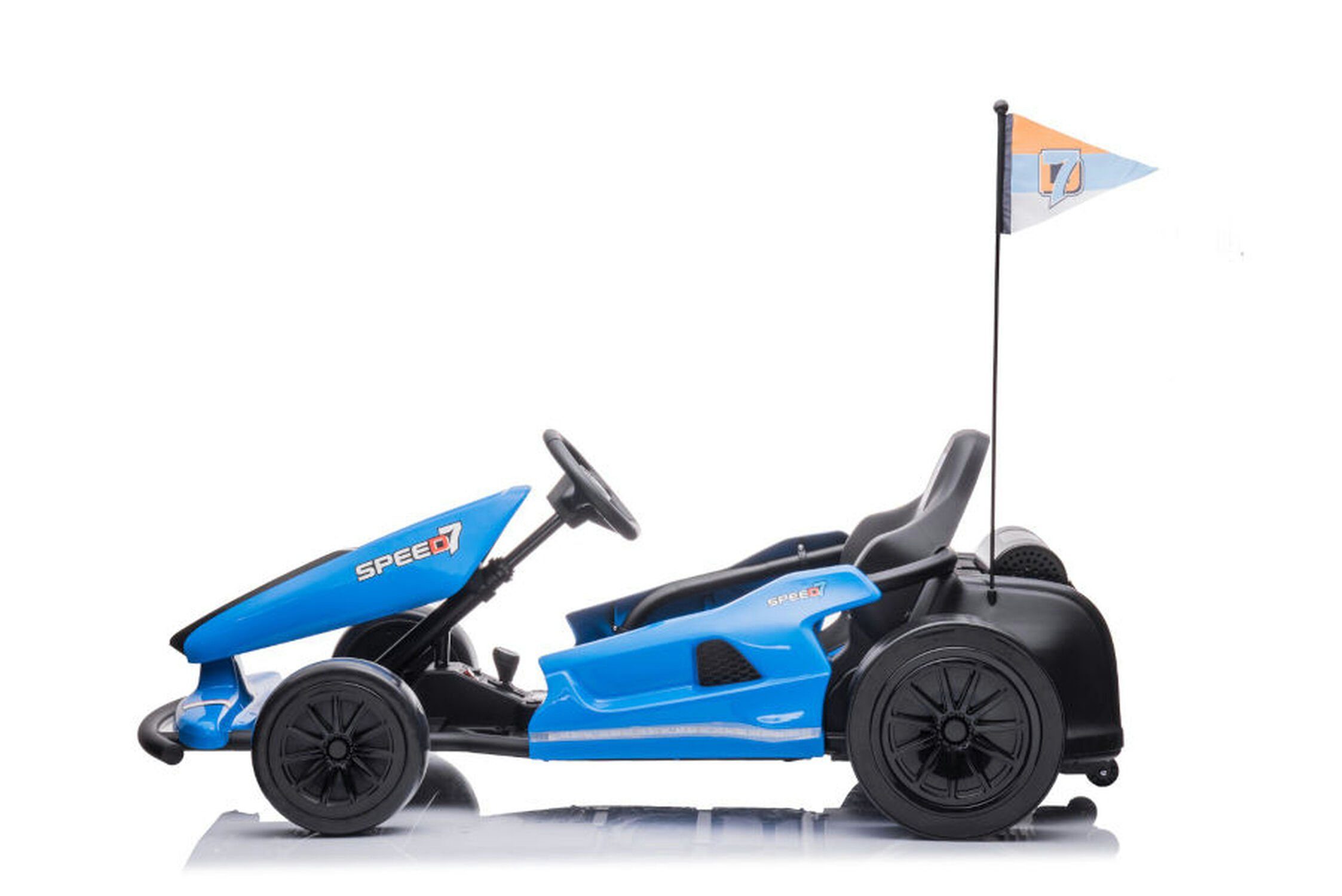 TPFLiving sähköinen lasten mönkijä eDrift - akku: 2 x 12 volttia/7Ah, kantavuus 60 kg, lasten auto - sähköauto - sähkökarting
