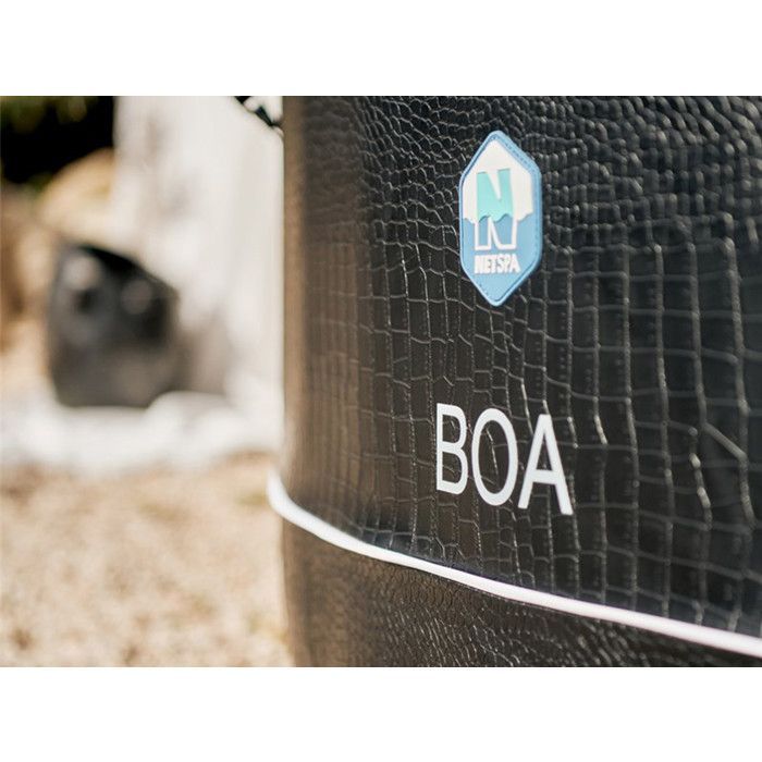 Spa hinchable - Netspa - Boa redondo negro - 5 plazas