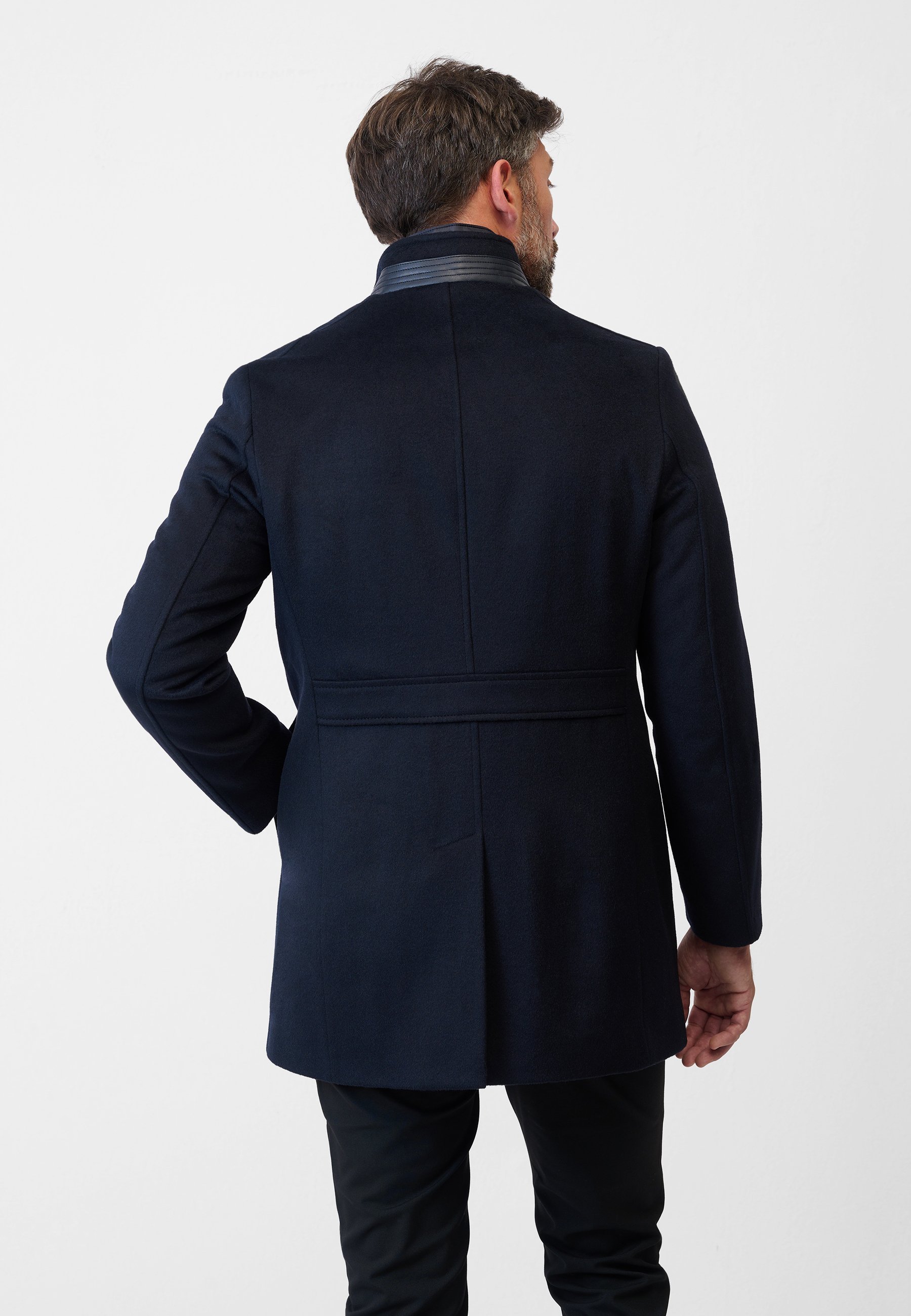 Ricano korte jas - blauw
