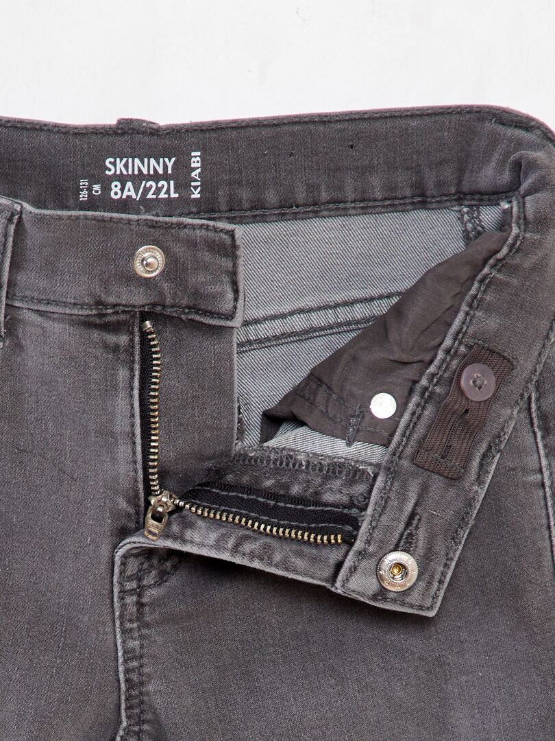 Calça jeans skinny - CINZA