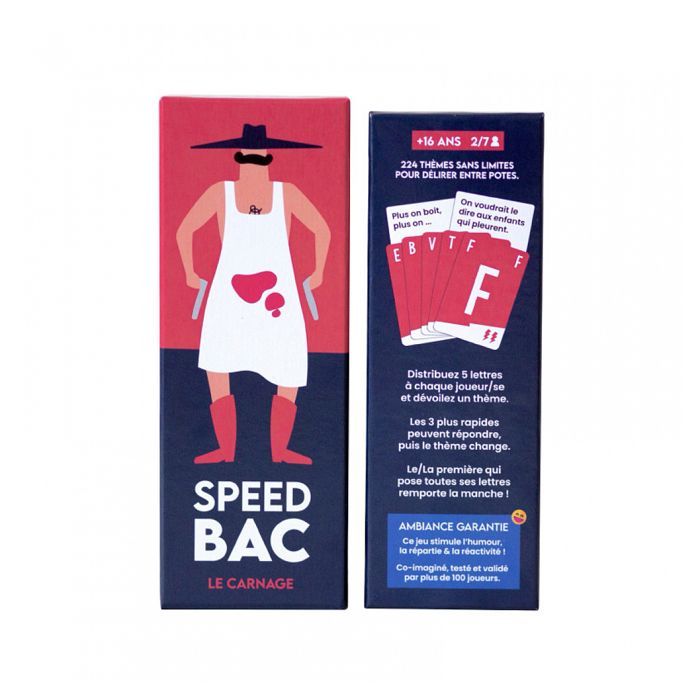 Jeu d'ambiance Pixie Games Speed Bac Le Carnage - Pixie Games - Jeu d’ambiance - Multicolore - Blanc - Mixte