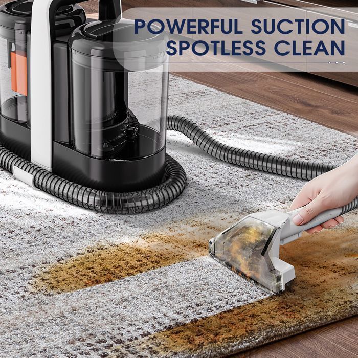 OMESER Nettoyeur de tapis portable OMESER, outil de nettoyage ménager, léger et puissant, séchage rapide, nettoyage en profondeur