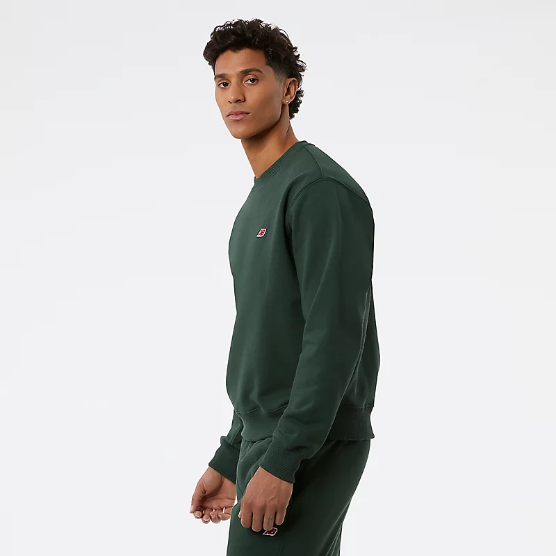 Męska bluza z okrągłym dekoltem MADE in USA Core – MIDNIGHT GREEN