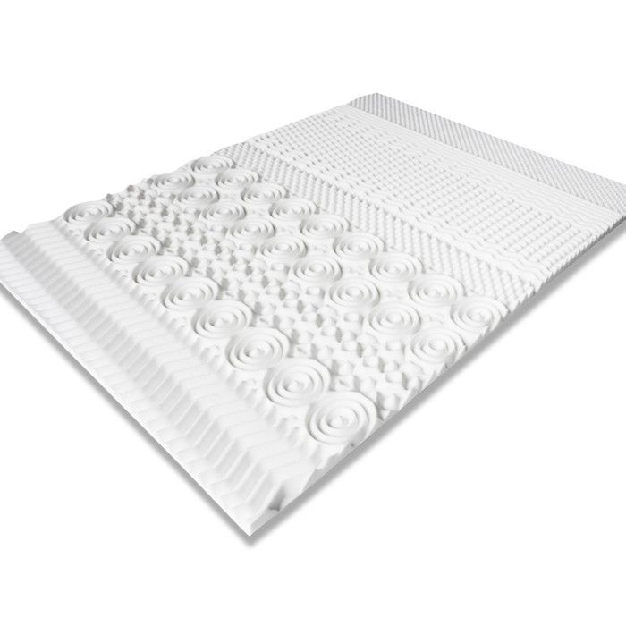 IDMARKET ELIAS 140x190 CM Matrasoplegger van traagschuim met 10 zones