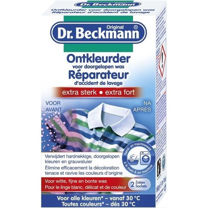 DR BECKMANN Réparateur d'accident de lavage - 2 x 75 g