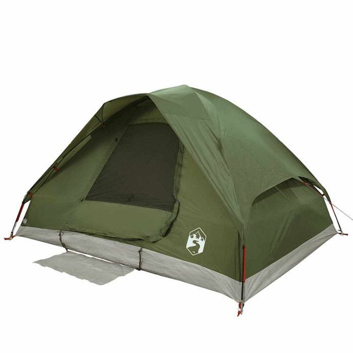 Tienda de campaña tipo domo para 4 personas vidaXL, color verde oliva, impermeable, 4009642