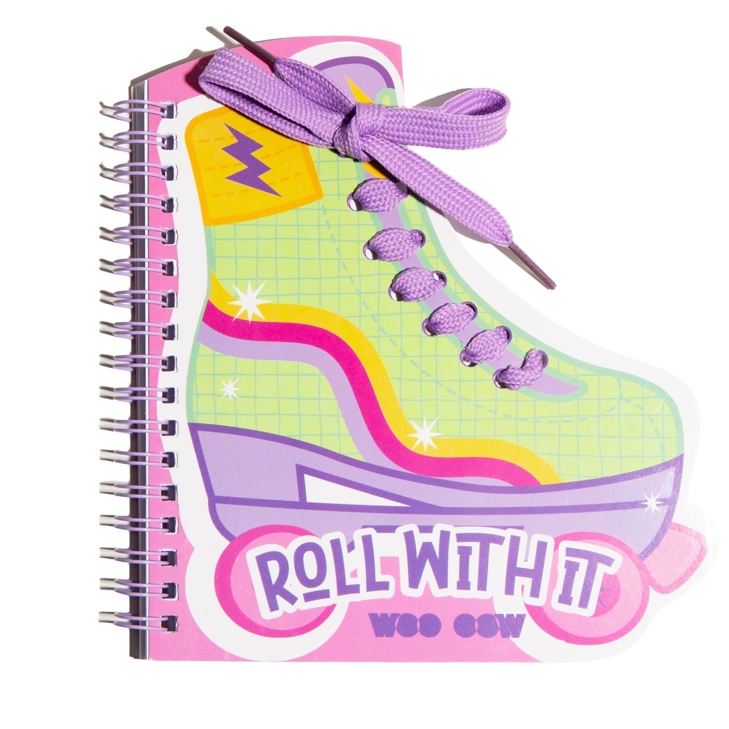 Roll With It Roller Skates Notebook Papirnica