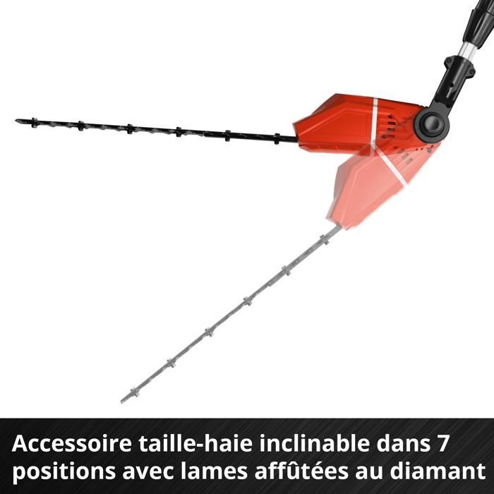 Einhell Outil multifonctions 2en1 sans fil GE-HC 18 Li T Kit PXC (18V,  2en1) Livré avec Batterie 3,0Ah et Chargeur