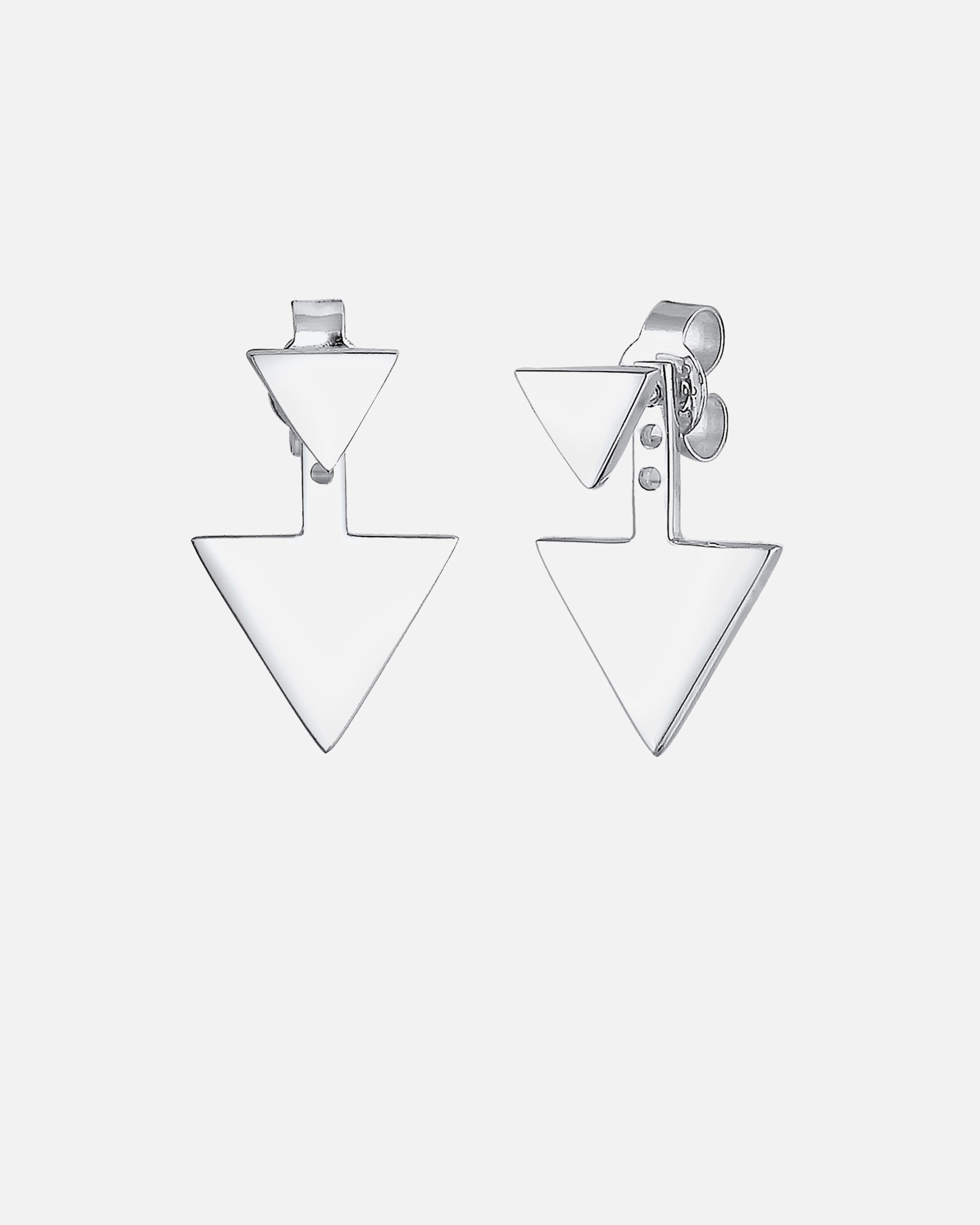 Elli Boucles d´oreilles Elli Ear Jacket en forme de triangle geo 925/1000 argent