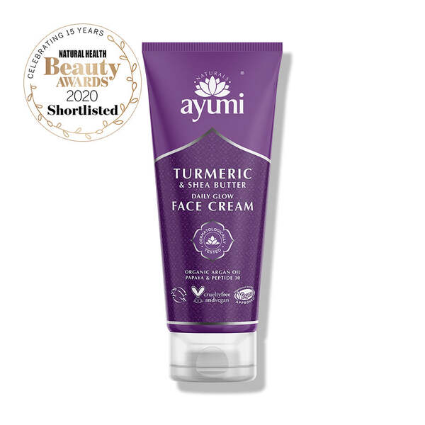 Ayumi Naturals pleťový krém s bambuckým máslem a kurkumou 100ml