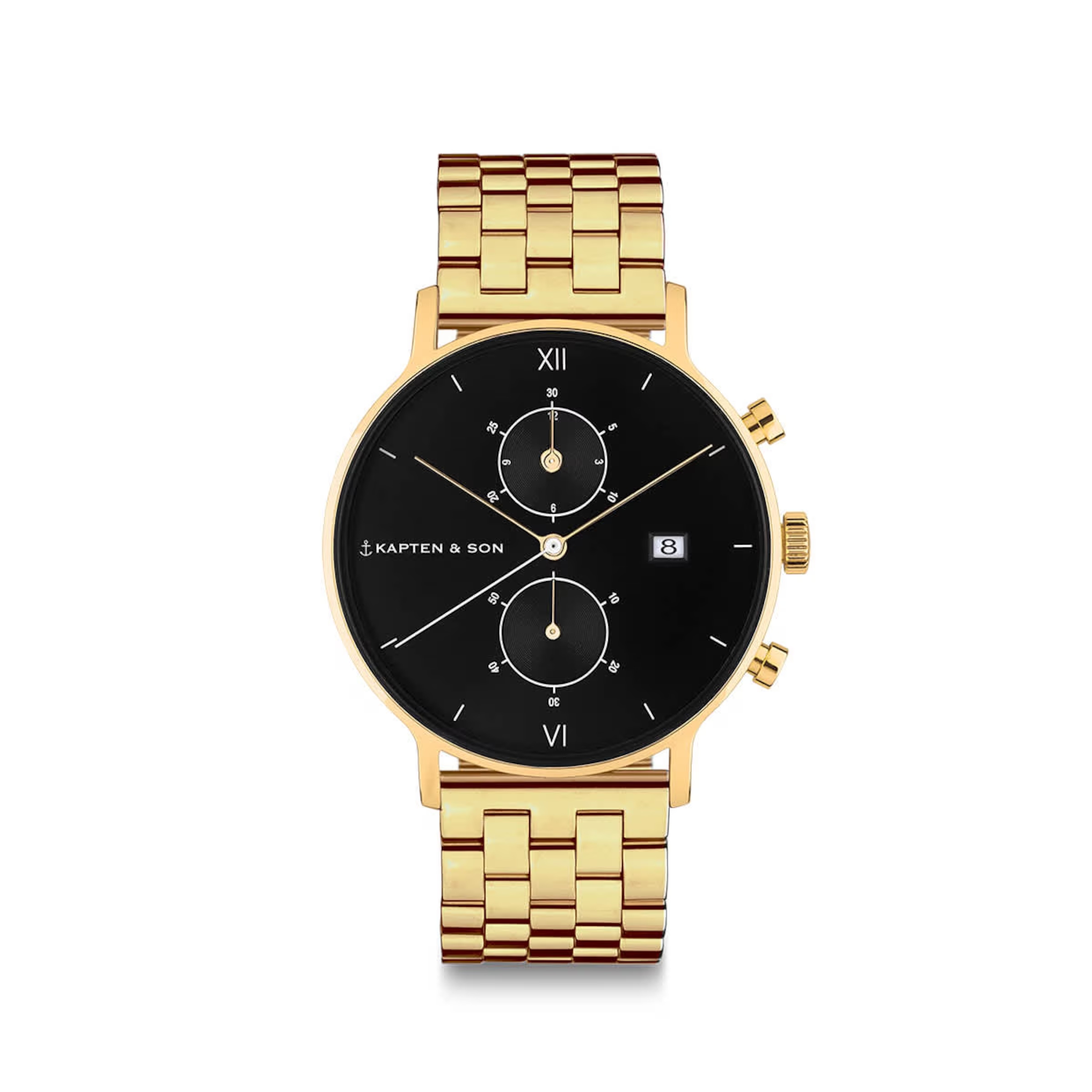 Chrono Small Or Acier Noir