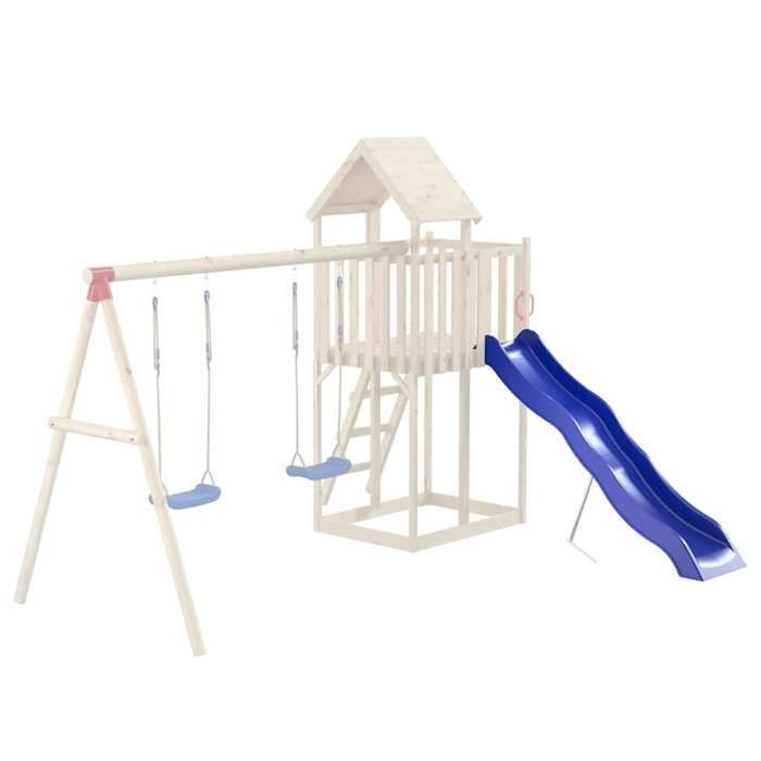 vidaXL Speelglijbaan, Buitenspeelgoed, Speeltoestel, Kinderglijbaan voor Tuin, Terras en Buitengebruik, Blauw 826599