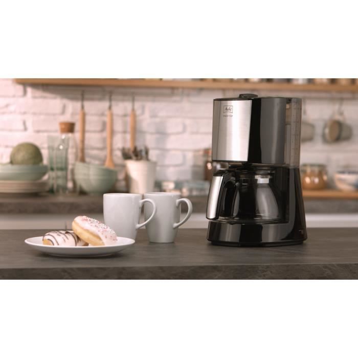 Macchina da caffè MELITTA - Enjoy Top in vetro nero/acciaio spazzolato 1017-04