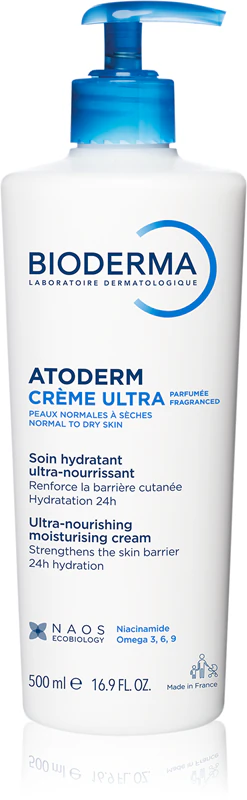 Bioderma Atoderm Creme Ultra Nutritivo para o Corpo, para Pele Normal, Seca e Sensível, Perfumado