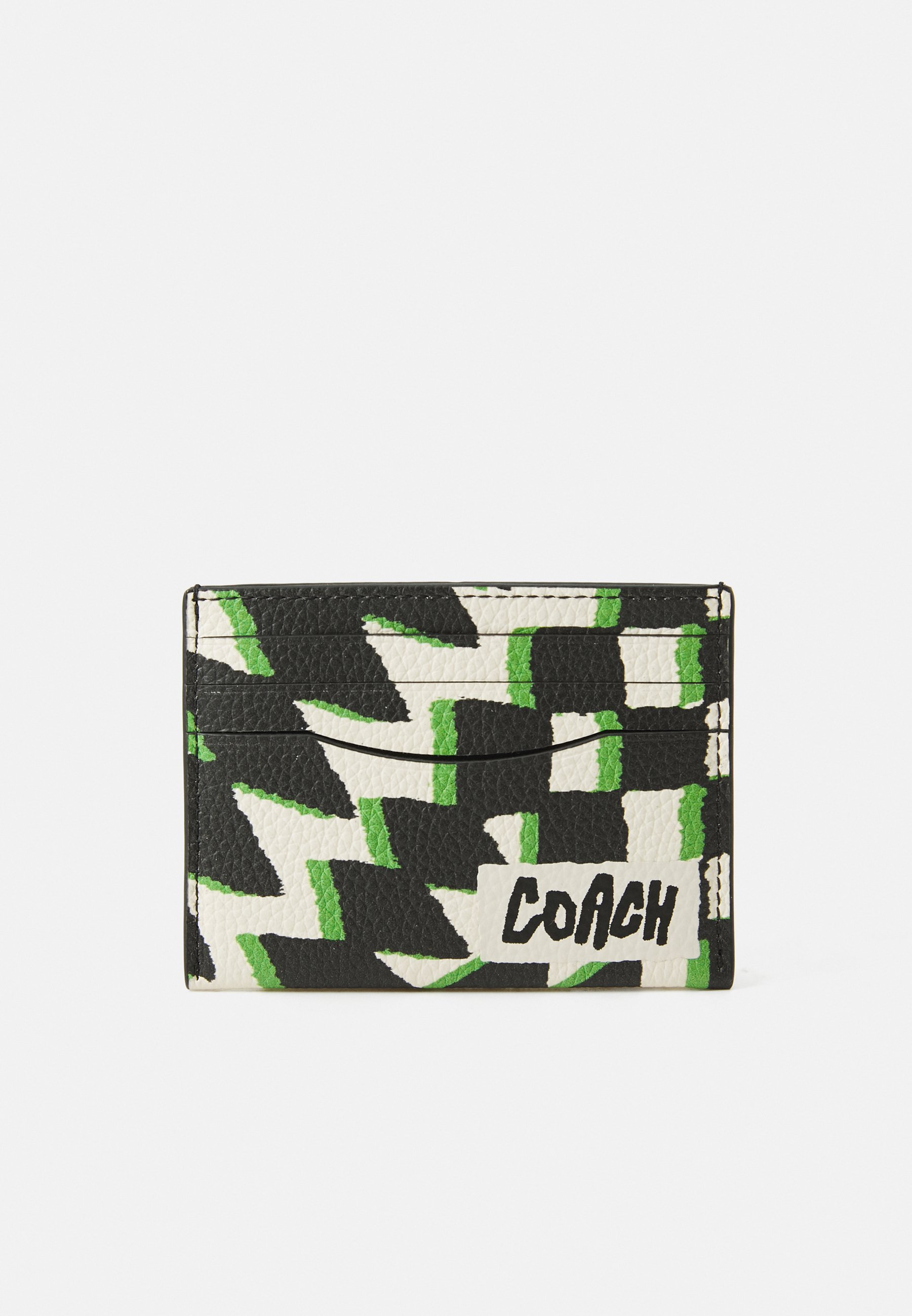 ETUI NA KARTY COACH Z NADRUKIEM GEOCHEMICZNYM - Portfel - czarny/wielokolorowy