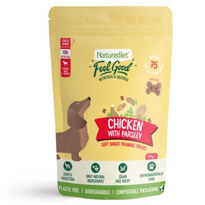 Naturediet Feel Good Soft Baked Trainingsleckerlis - Huhn mit Petersilie