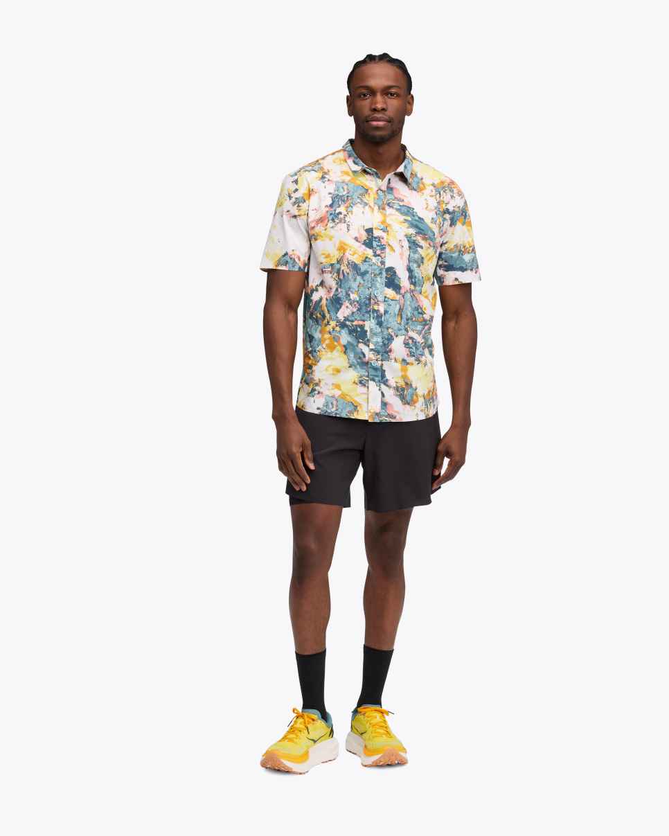 HOKA SkyRun Polo Sun Run Στάμπα με Στάμπα Sun Run