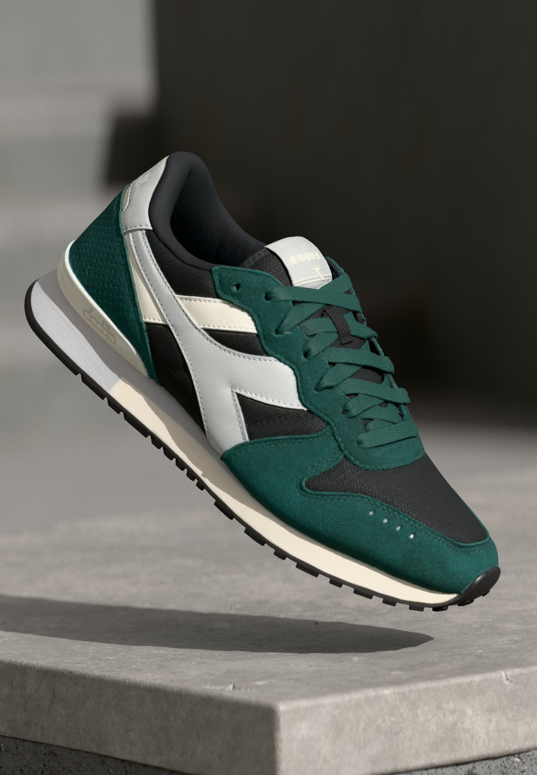 Diadora UNISEX - Baskets - noir/forêt tropicale