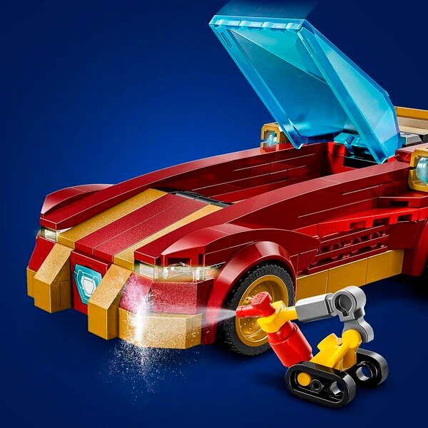 LEGO Super Heroes 76310 Iron Manov avto in Črni panter proti Rogue Hulku