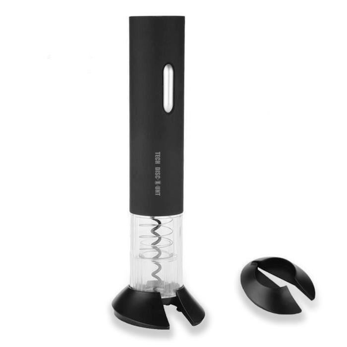 Abrebotellas eléctrico - TECH DISCOUNT - Negro - Diseño contemporáneo - 2 unidades