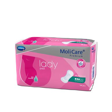 Molicare inkontinensbind 3 dråper Lady Pad 14 enheter 14 enheter