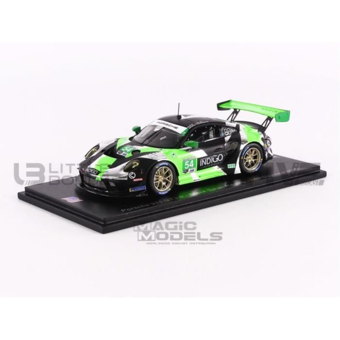 Voiture Miniature de Collection - SPARK 1/43 - PORSCHE 911 GT3 R - Daytona 2020 - Noir/Vert/Blanc