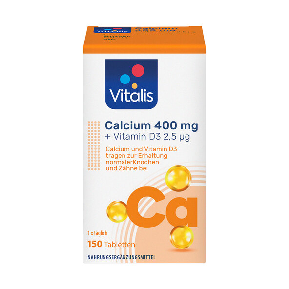 Magnesium and calcium tablets in a bundle