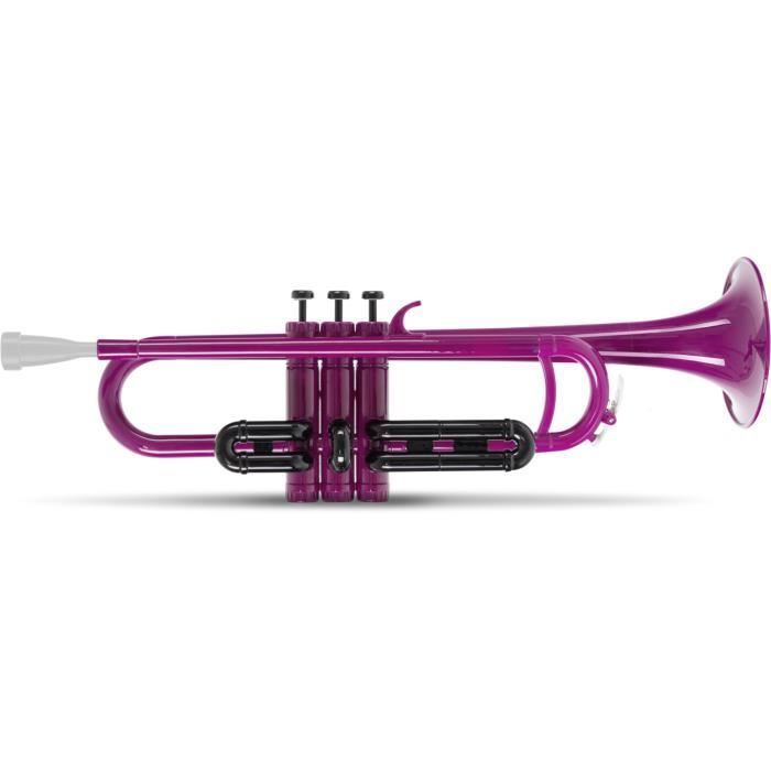 Tromba classica Cantabile Mardi in ottone in Sib, con finitura in plastica lilla.