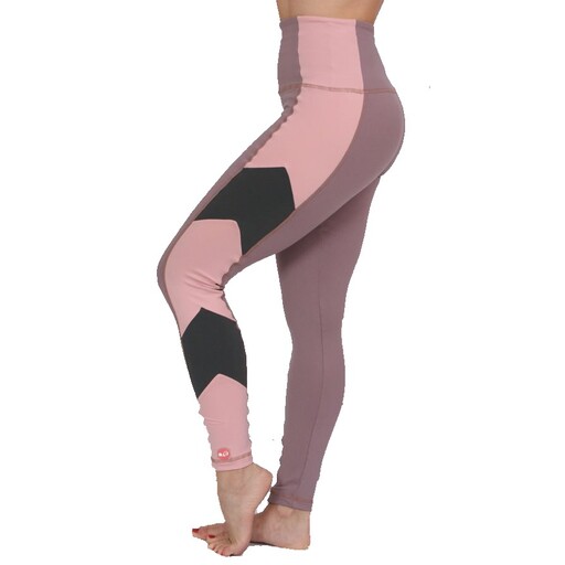 Dam Suplex sportleggings i lila, grått och rosa