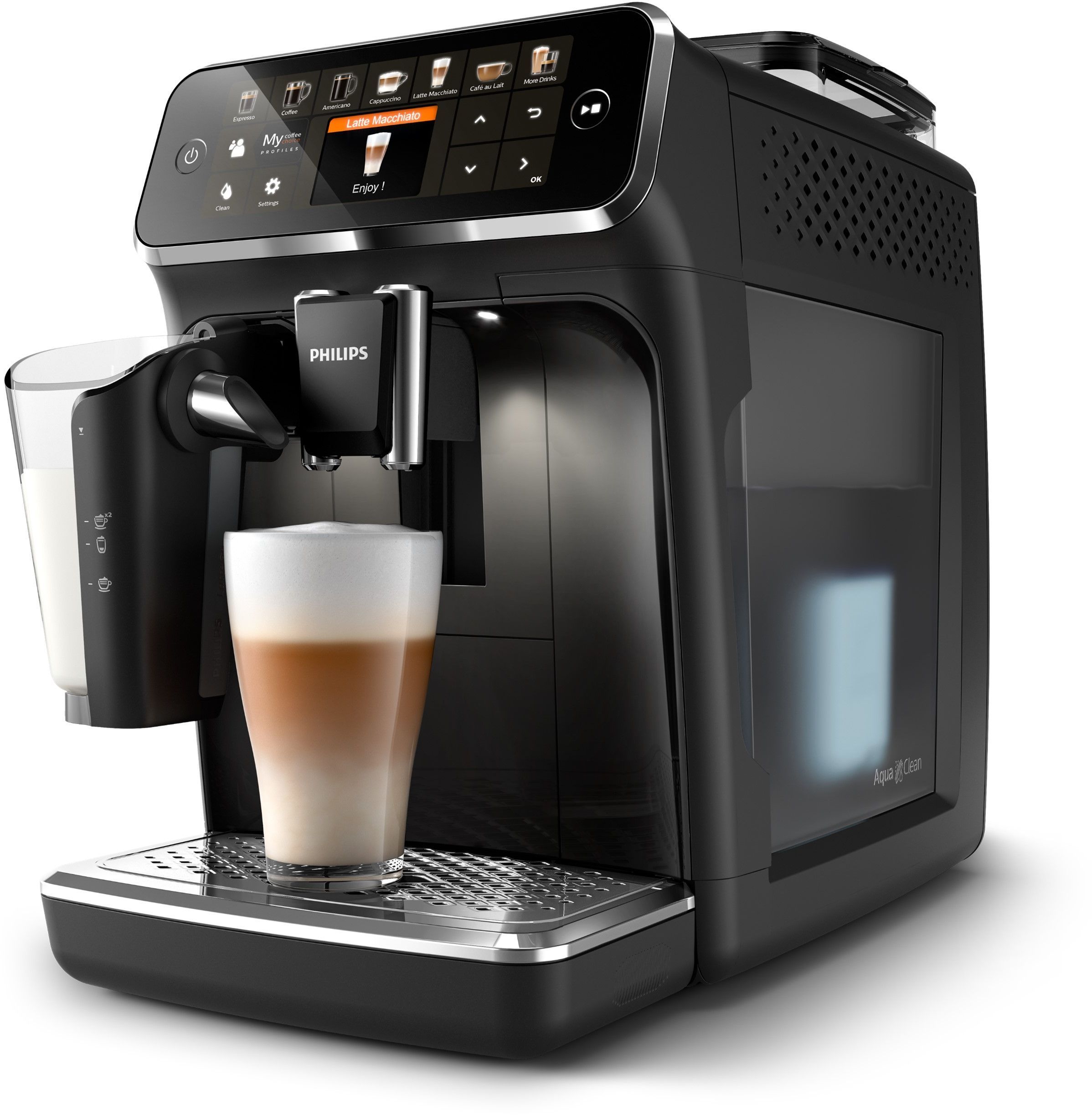 Cafetera espresso automática Philips EP5441/50 - Serie 5400 LatteGo - Depósito de agua de 1,8 L - 3 ajustes de temperatura - 12 ajustes de molinillo