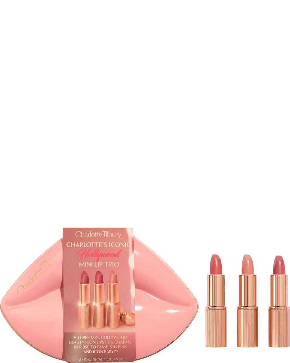CHARLOTTE TILBURY KISSING HOLLYWOOD ICONIC MINI TRIO DE BUZE