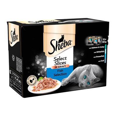 Sheba Sachets de Tranches Sélectionnées 48 x 85 g