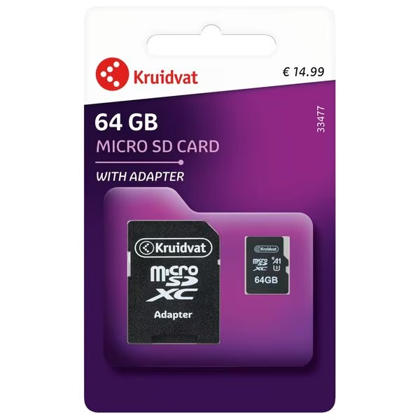 Kruidvat 64GB Micro SD kortelė<br>